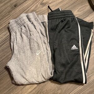 Nike & Adidas Kids Sweatpants - Light Gray Nike & Dark Gray Adidas
